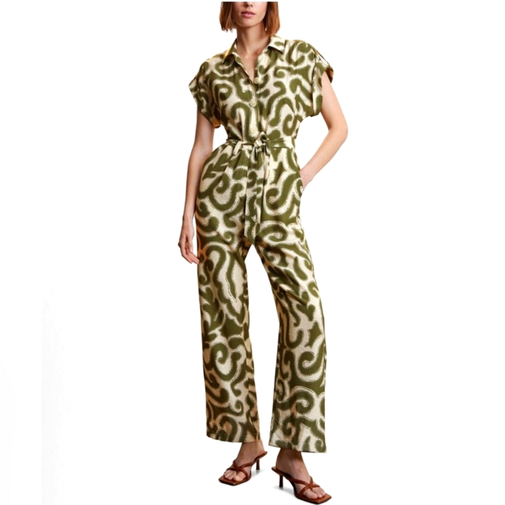 MANGO long printed jumpsuit